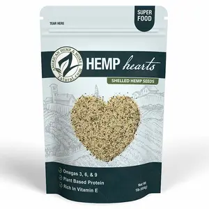 Raw Shelled Hemp Hearts | Plant Protein & Omegas | Edible
