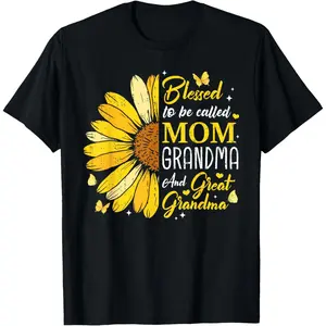Blessed to Be Called Mom Grandma Great Grandma Mother's Day T-Shirt