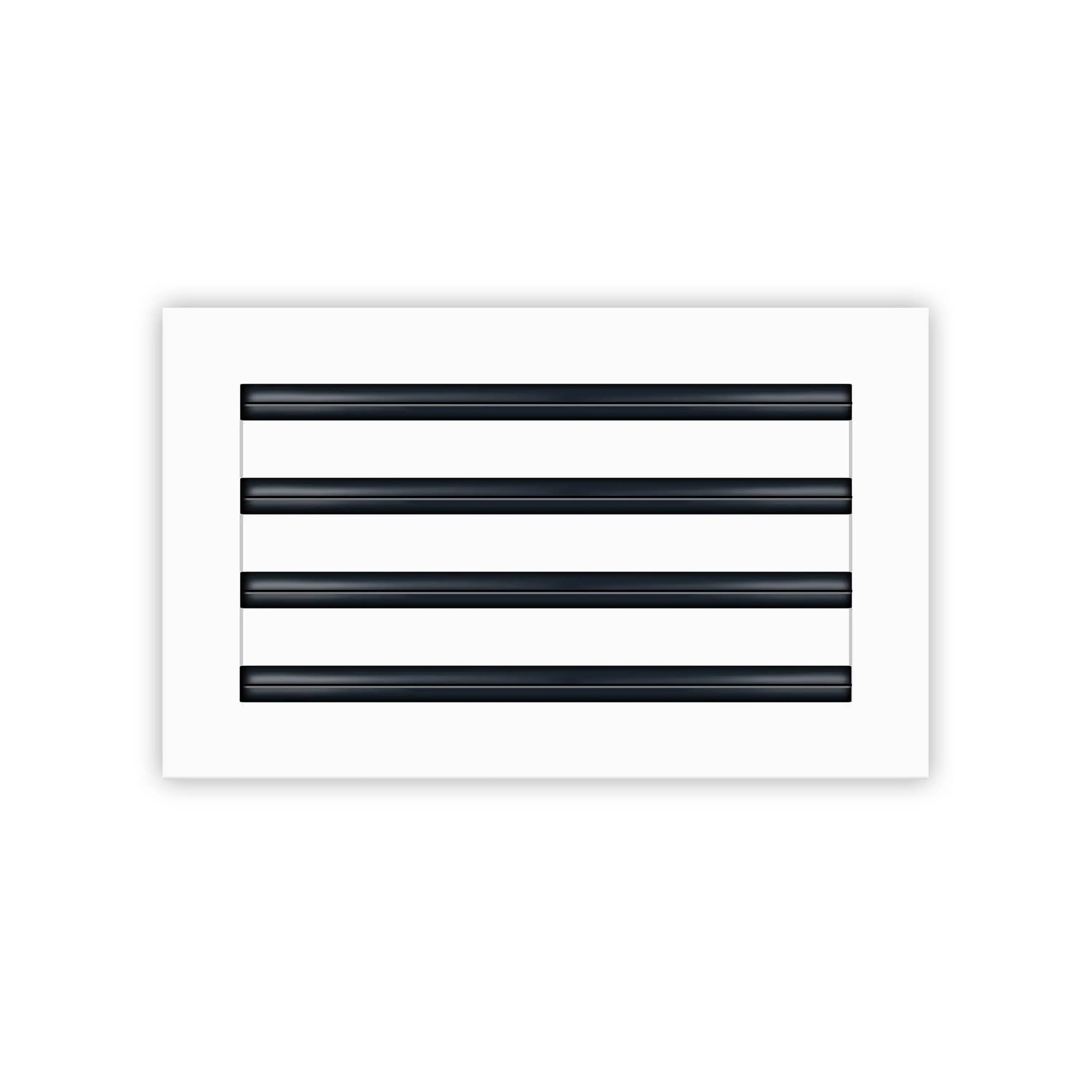 BUILDMART - 14x8 White Modern AC Vent Cover - Decorative Aluminum Air Vent - Standard Linear Slot Diffuser - Heating and Cooling Register Grille for Ceiling, Walls & Floors