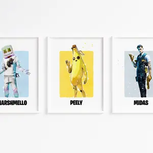 Fortnite Character Art Posters,Prints, Gaming, Bedroom, Wall Art, Gift 45740 288