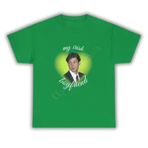 Cillian Murphy I Love My Irish Boyfriend Unisex Heavy Cotton Tee Funny Shirt
