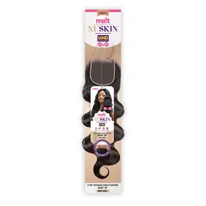 Janet Collection Natural Virgin Remy Human Hair Melt Nuskin 4X5 HD Lace Closure Body (10"-14")