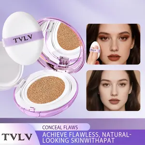 Long-Lasting Air Cushion Foundation | Breathable Lightweight Formula, Invisible Pore Matte Finish, 6 Shades for a Natural, No-Mask Flawless Base Makeup
