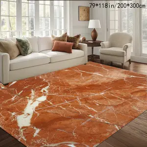 Velvet Marble Print Carpet, Home Decor Rug, Living Room Large Mat, Sofa Pad, Door Mat, Coffee Table Mat, Bedroom Bedside Mat