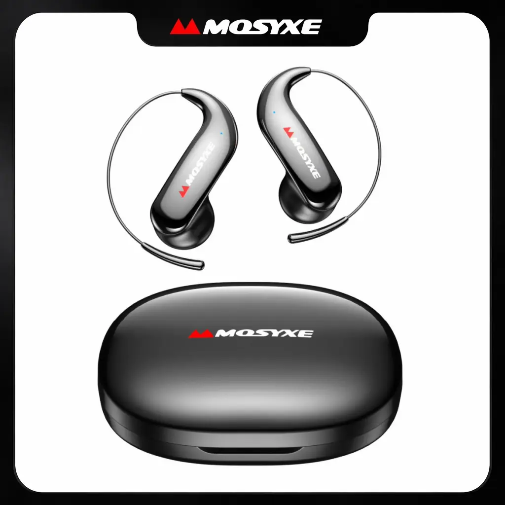 【FS】MOSYXE YYK-Q20 Wireless Bluetooth 6.1 Earbuds with 0-Gravity Ear-Hook Design, 0.14oz Ultra-Light, HiFi Stereo Sound, Clear Calls, Long Battery Life, IPX5 Sweatproof, Low Latency Gaming, Ideal for Running, Gym, Electronic Gifts for Men Women