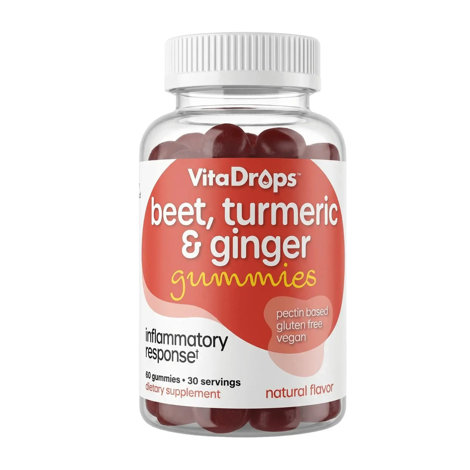VitaDrops Beet, Turmeric & Ginger Gummies 60ct