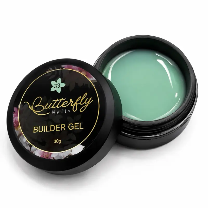 YVG #33 Builder Gel, Verde Shade, Professional Nail Enhancement Product
