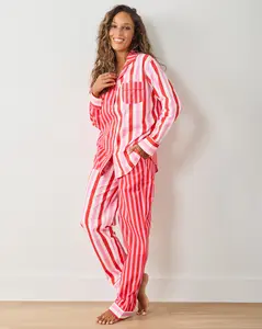 Taffy Stripes - Tall Long PJ Set - Peppermint Swirl