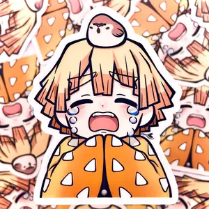 Chibi Zenitsu Vinyl Sticker Waterproof