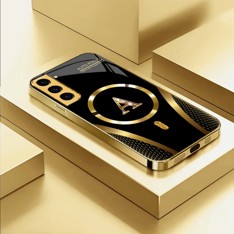 Suitable for [Galaxy S23+] high-end MagSafe phone case，Features a magnetic attachment function，Choose from all 26 letters—featuring a sophisticated, minimalist design. YM99