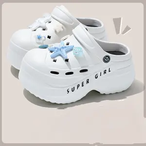 Woman Summer Shoes Lovly Holiday Beach Clogs Sandals Shes 2025 New Female Platform Casual Ourdoor Sandals
