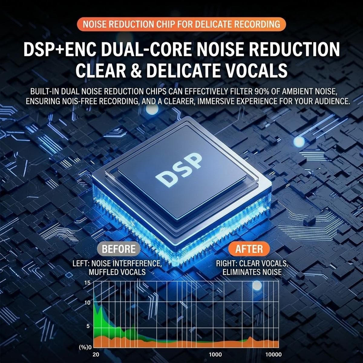 Wireless microphone, USB rechargeable wireless microphone, comes with a Lightning adapter, clip-on design, suitable for HD video blogging/live streaming, audio and microphone.