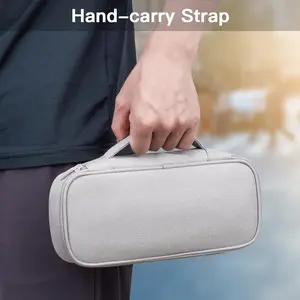 Portable Travel Organizer Bag with Cable Management, Light Tech Box with Zipper, Ideal for Chargers, Power Banks, Hdds, Data Cables
