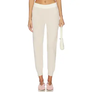 Barefoot Dreams Cozy Chic Ultra Lite Color Block Jogger in Stone Multi