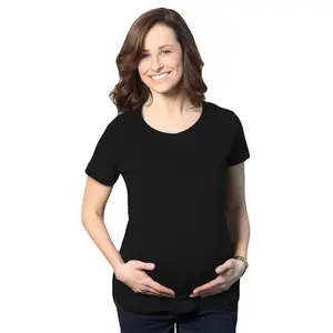 Comfortable 3 Pack Maternity Shirts Blank Pregnancy Shirts Plain Fitted Tees Funny Graphic Maternity Tee Cute Pregnancy Tees With Plus Sizes Pregnant Maternity Shirts