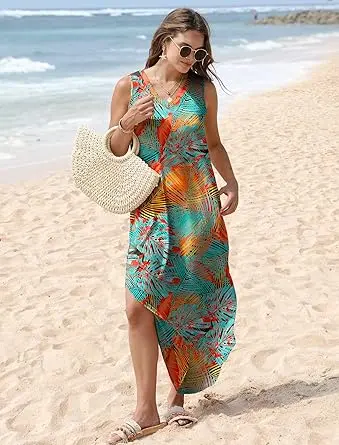 WIHOLL Summer Casual Floral Dresses Maxi Dress Vacation Beach Sundresses 2025 with Pockets - TikTok Shop WIHOLL Summer Casual Floral Dresses Maxi Dress Vacation Beach Sundresses 2025 with Pockets - TikTok Shop