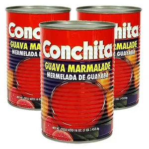 Conchita Traditional Creamy Sweet Guava Marmalade with Cream, 16oz, Ambient Temperature, Pack of 3