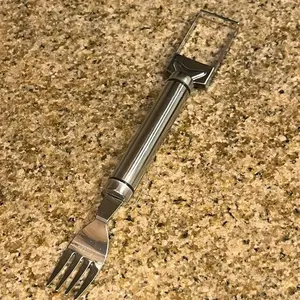 2-Pack Commercial-Grade Watermelon Cutter Dual-Mode Stainless Steel Slicer & Serving Fork for Instant Cubes/Wedges with SeedSense Auto-Adjust Technology