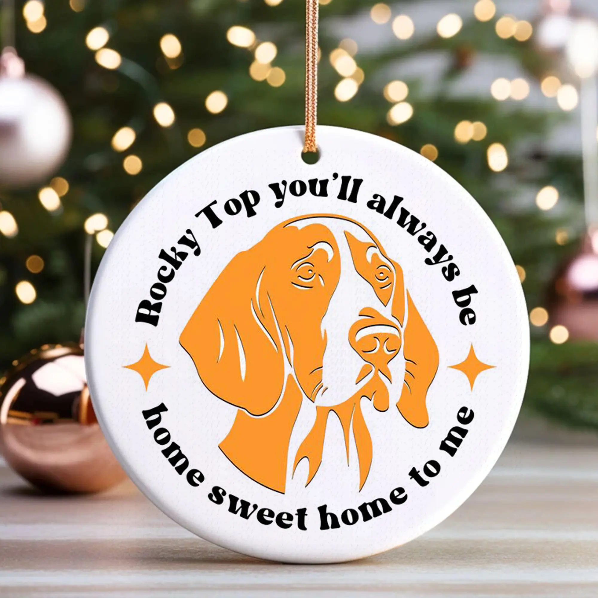 Tennessee Orange Ornament, Acrylic Ornament, Ceramic Ornament, Tree Hangings