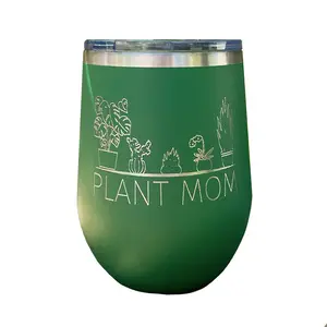 Mother's Day Laser Engraved 12oz. Tumblers - PLANT MOM | Ammo Can Man