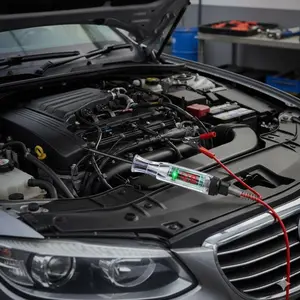 Professional Digital Voltage Tester Pen for Automotive & Truck - DC Voltmeter, Battery Load Tester, Electrical Diagnostic Tool for Cars, Circuits, Systems | Fast, Accurate, Portable Multimeter Probe for DIY Repair, Maintenance & Troubleshooting