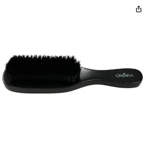 Soft Boar Bristle Hair Brush for Men, Women & Kids, Fine to Medium Hair, 360 Waves, Smoothing, Beard & Mustache Styling
