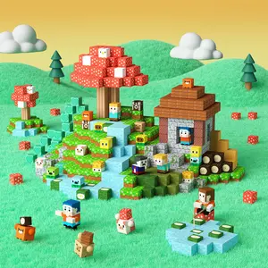 GobiDex STEM Game-based Build My Own Villages Magnetic Building Blocks Toys in Giftable Package 48/100 Pcs