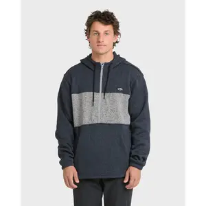 Adventure Division Boundary Pullover Quarter Zip Hoodie - True Navy