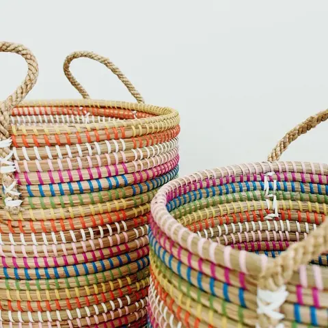 Ode to Color by Lori Weitzner S/2 Baskets Small & Medium