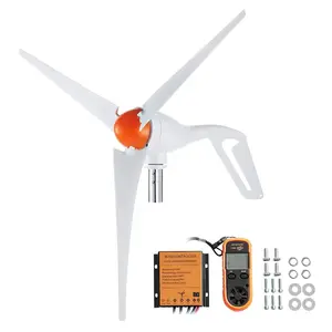 VEVOR 500W Wind Turbine Generator, 12V Wind Turbine Kit, 3 - Blade Wind Power Generator with MPPT Controller, Adjustable Windward Direction 2.5m/s Start Wind Speed, Suitable for Home, Farm, RVs, BoatsVEVOR Super Brand Day