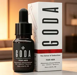 GODA Pheromones Perfume for Women 15ml / 0.50 fl. oz, Original Long-Lasting Floral Fragrance with Sweet Jasmine & Elegant Rose, Alluring Daily Scent, Vegan & Cruelty-Free Portable Perfume for Ladies