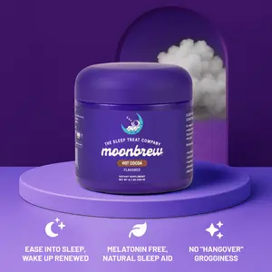 MoonBrew Sleepy Hot Cocoa – Melatonin-Free Magnesium Sleep Drink – Sugar-Free Calm Mix