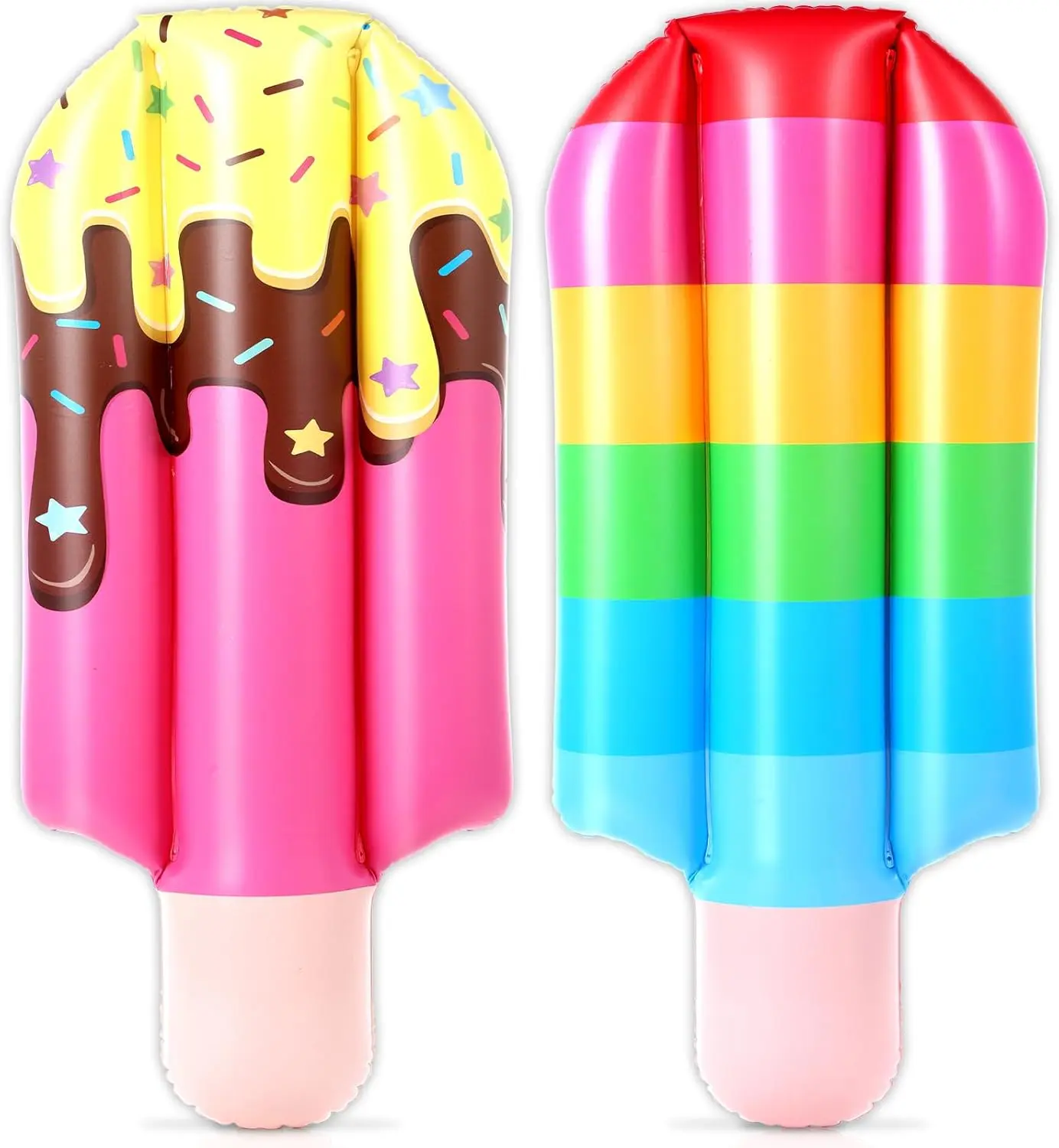 2 Pcs 36 Inch Inflatable Surf Boards Party Decorations Giant Blow up Surfboards Tropical Hawaiian Surfboards Luau Party Decor for Wall Beach Pool Parties Decorations