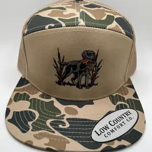Lab Duck khaki camo 7-panel hat