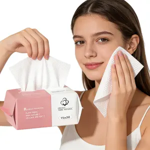 Disposable Face Towels,1/2/4 Packs Ultra Soft & Thick Facial Towels for Sensitive Skin, Lint-Free Makeup Remover Dry Wipes, Multi-Purpose Cleansing Towelettes for Face Wipes, Skincare