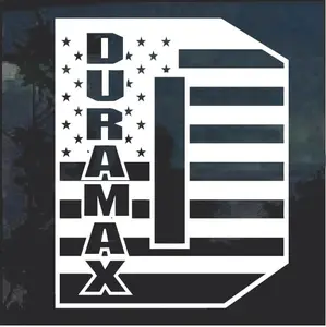 Duramax D Flag Decal Sticker