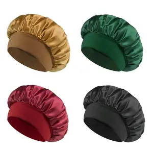 Women's Satin Hair Bonnet | Elastic Soft Comfy Sleeping Cap | Preserve Hairstyle & Reduce Frizz | Lightweight Chic Accessory for Daily Use | Perfect Gift for Hair care Lovers