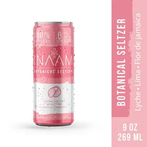 INAAM Lychee, hibiscus and lime Botanical Soda