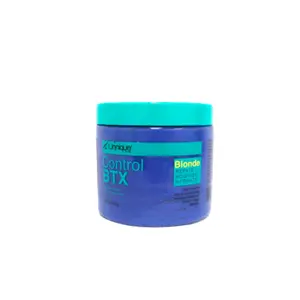 Unniqua Control BTX Blonde - Reparative Anti-Aging Smoothing Hair Treatment with 15 Natural Oils & Vitamin E for Frizz Control & UV Protection