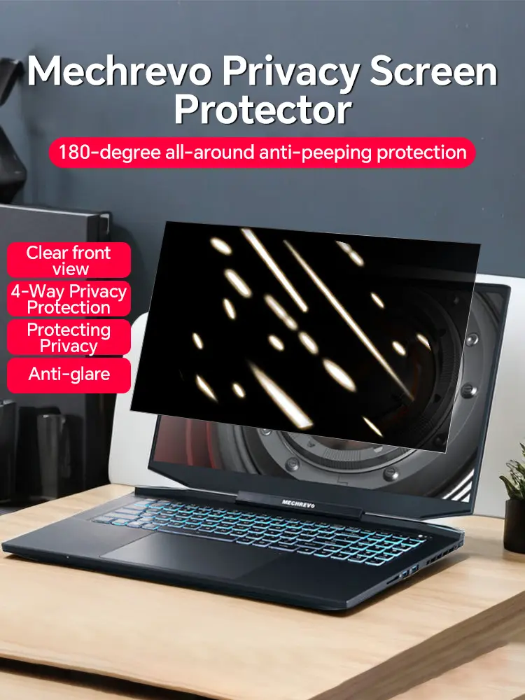 LUSA DESIGN Removable Universal Laptop Privacy Screen Filter, Anti-Peep Anti-Blue Light Anti-Glare Eye Protection Film, Fits 13.3/14/15.6/16 Inch Laptops, Compatible with Lenovo, HP, Dell, ASUS