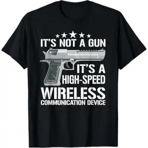 Its Not A Gun Meme - Funny Its Not A Gun T-Shirt - Black, Unisex-Adults, Short Sleeve, T-Shirt, Small, US Size 15, Medium