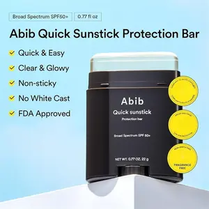 Abib Clear Sunstick SPF50+ Broad Spectrum, Semi-Matte Sunscreen Stick for Oily & Combination Skin, No White Cast, Water-Resistant, Korean Sunscreen, 30 g