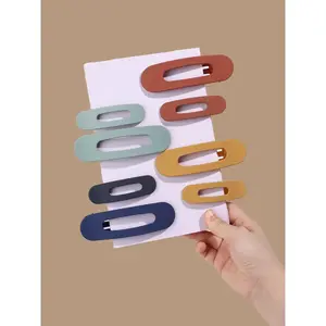 Hair Clip Set, Stylish Matte Finish, Plastic Rectangle Design, Anti-Slip Women's Hair Accessory, Perfect Gift for Friends and Family