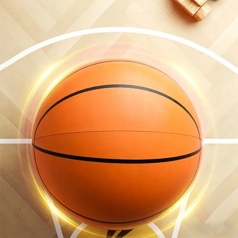 Silent Basketball for Indoor Use, Low Noise Basketball, Quiet Dribbling, High Bounce, Realistic Feel, Upgraded Design, Ideal for Indoor Training, Noiseless Basketball