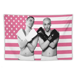 Hamzah and Martin wall tapestry poster for college dorm cave bedroom living room office party decoration gift Decorative 40X30In (102X76Cm)