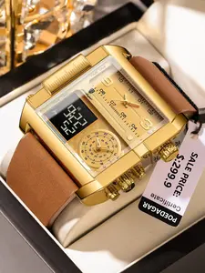 Luxury Men's Watch, Luminous Date & Week Display, Alloy Case, Leather Strap, Business Style, Best Gift for Him, Business Fashion Watches