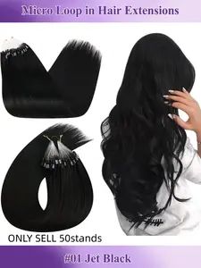 Invisible Micro Nano Bead Hair Extensions, Thin Ring Hair Clips, Real Human Hair Extensions, Thick Invisible Pearl Rings, Seamless Extensions