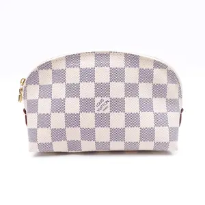 Pre-owned Louis Vuitton Damier Azur coated canvas cosmetic pouch Damier Azur T10422098