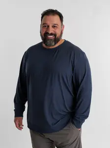 Parker Pullover - Premium Big & Tall Men's Lighweight Sweatshirt - Sizes 2XL to 6XLT - 4 Different Colors - Ultra-Soft, High Quality