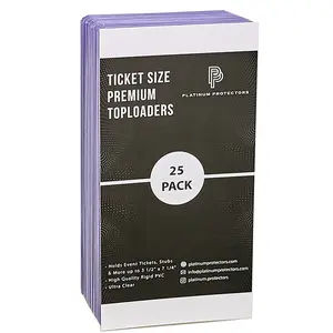 3.5x7.25 Ticket Toploaders Holders Sports Events, Stubs, Concerts 3x7 Sleeves